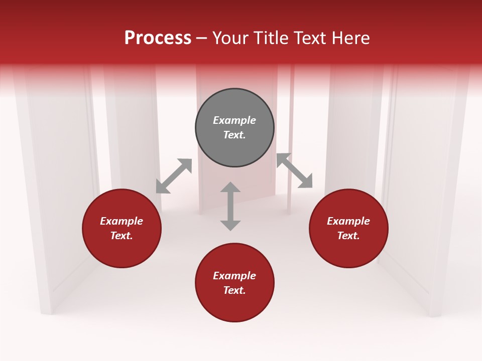 Red Door Winning PowerPoint Template