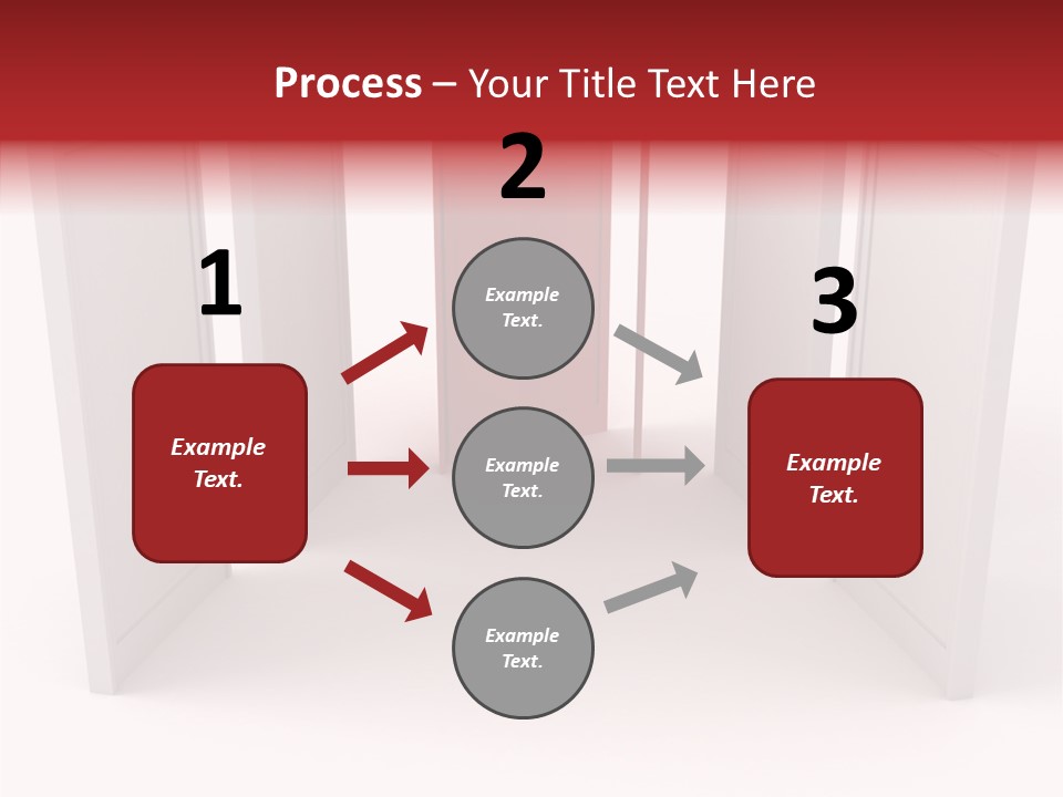 Red Door Winning PowerPoint Template