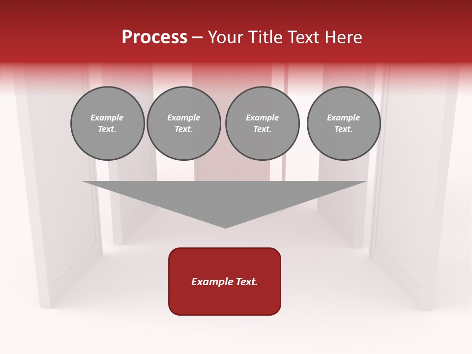 Red Door Winning PowerPoint Template