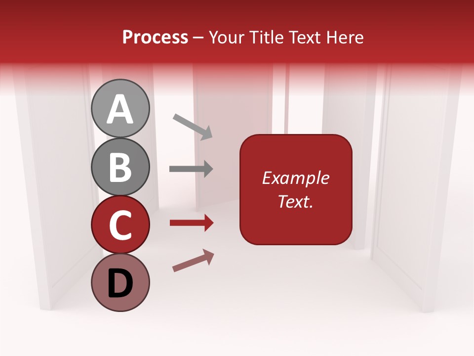 Red Door Winning PowerPoint Template