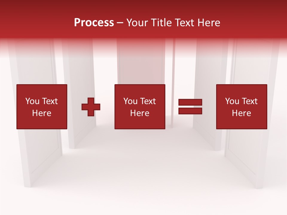 Red Door Winning PowerPoint Template