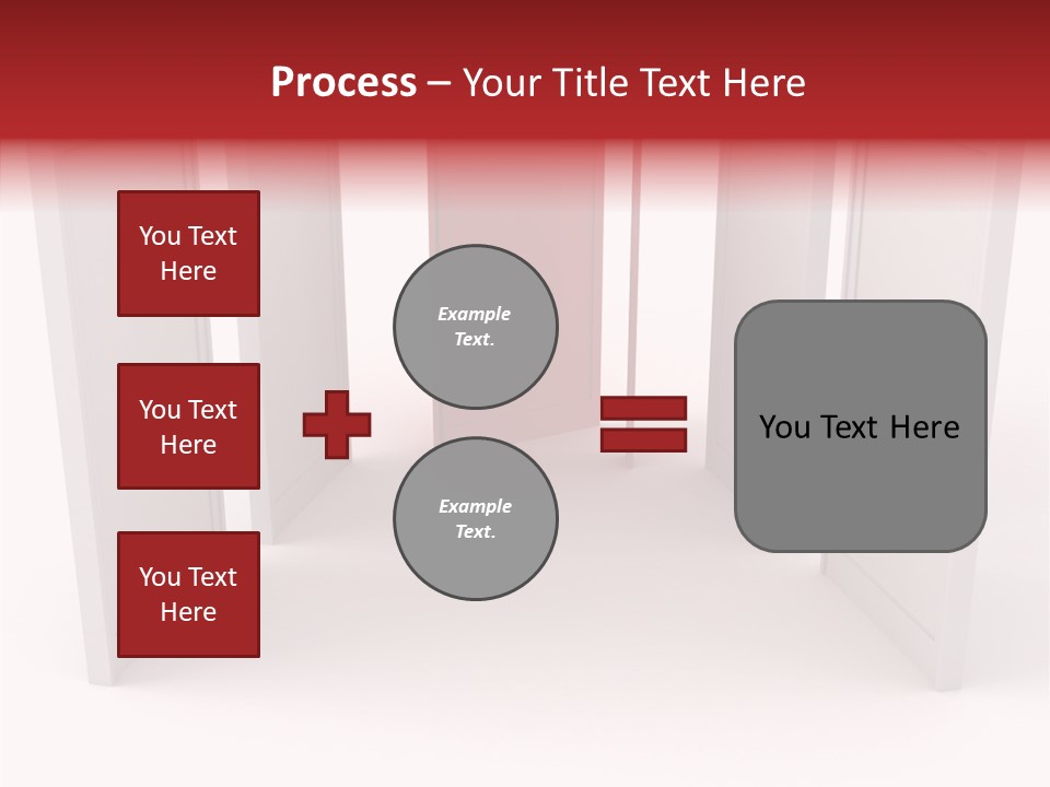Red Door Winning PowerPoint Template