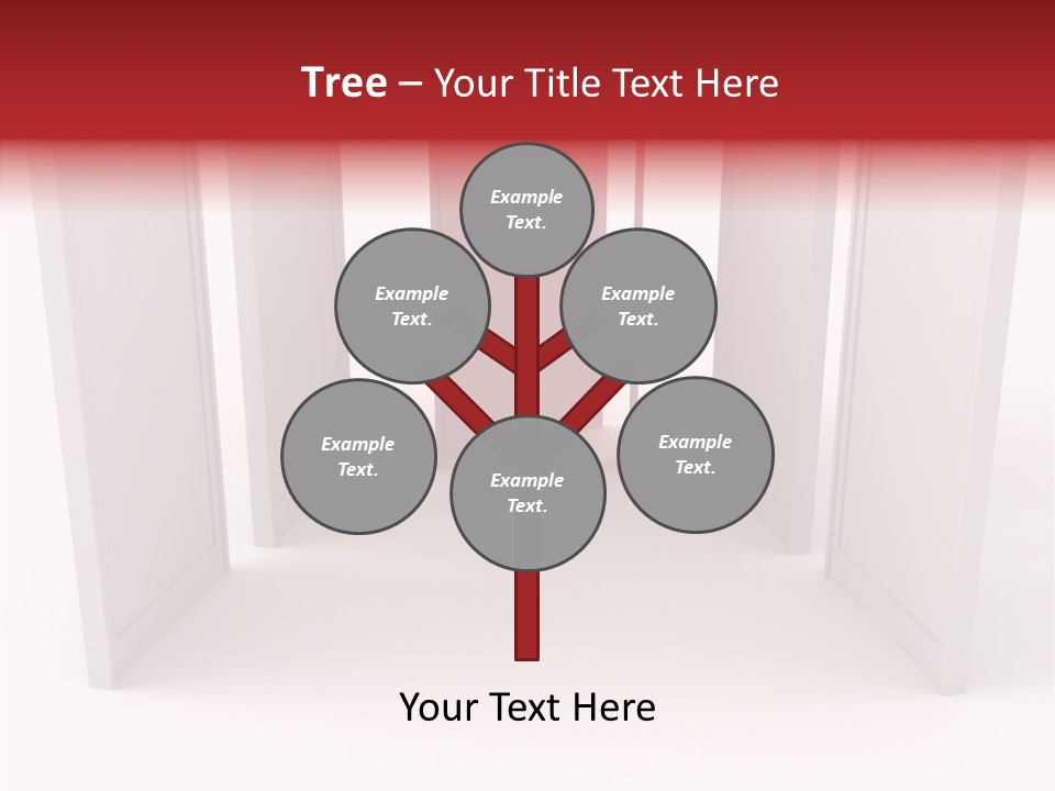 Red Door Winning PowerPoint Template