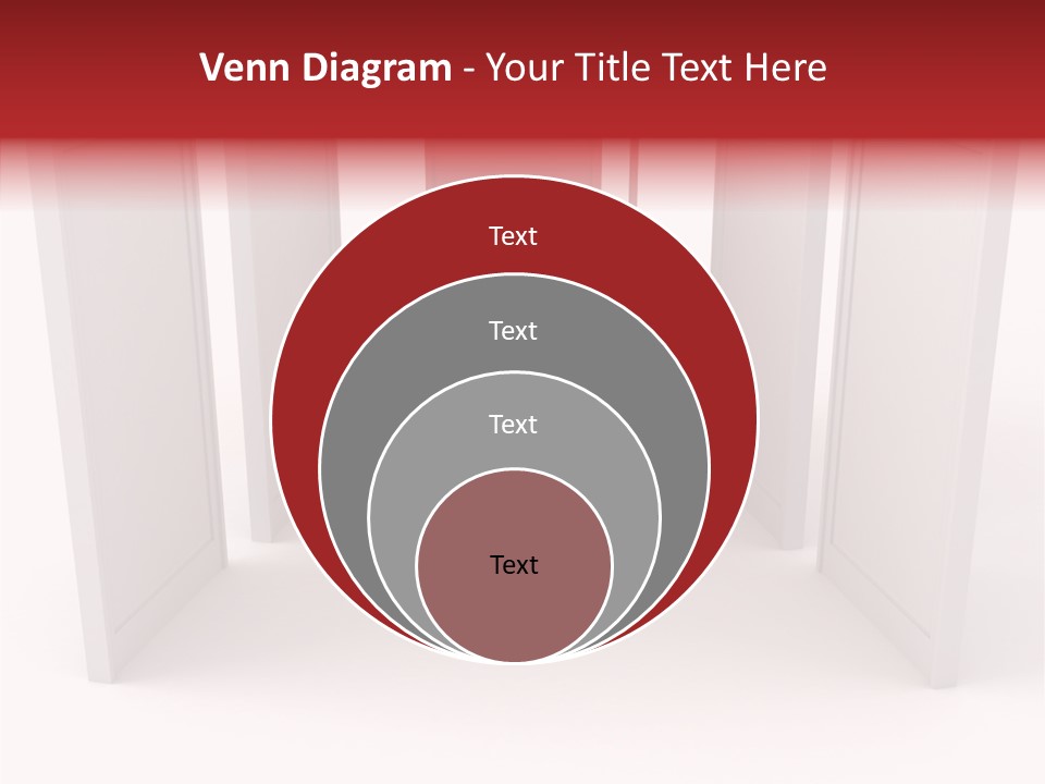 Red Door Winning PowerPoint Template