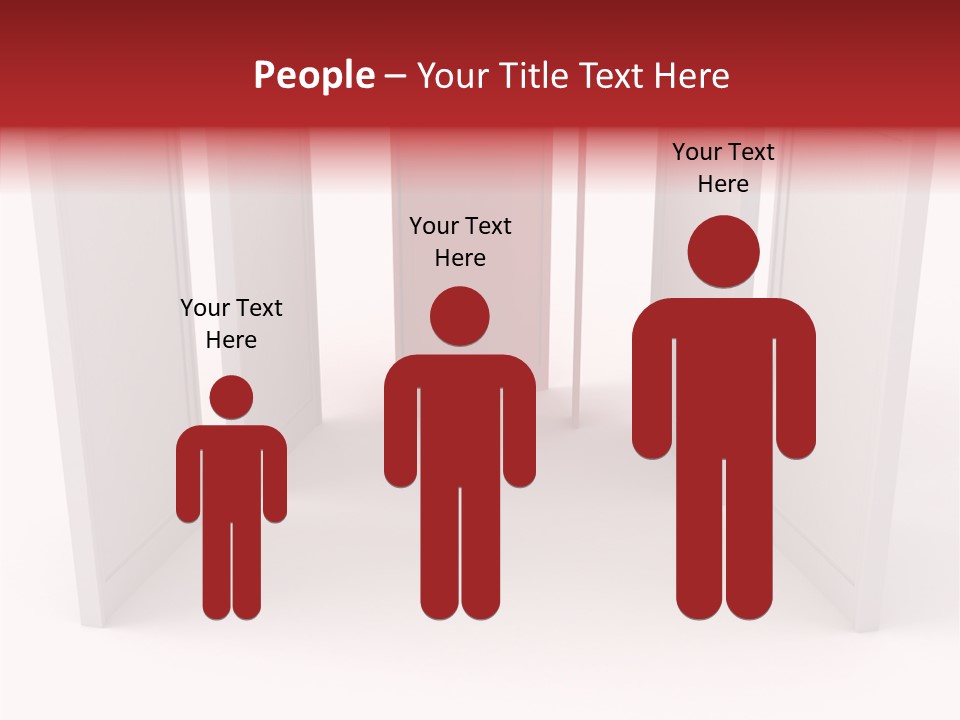 Red Door Winning PowerPoint Template