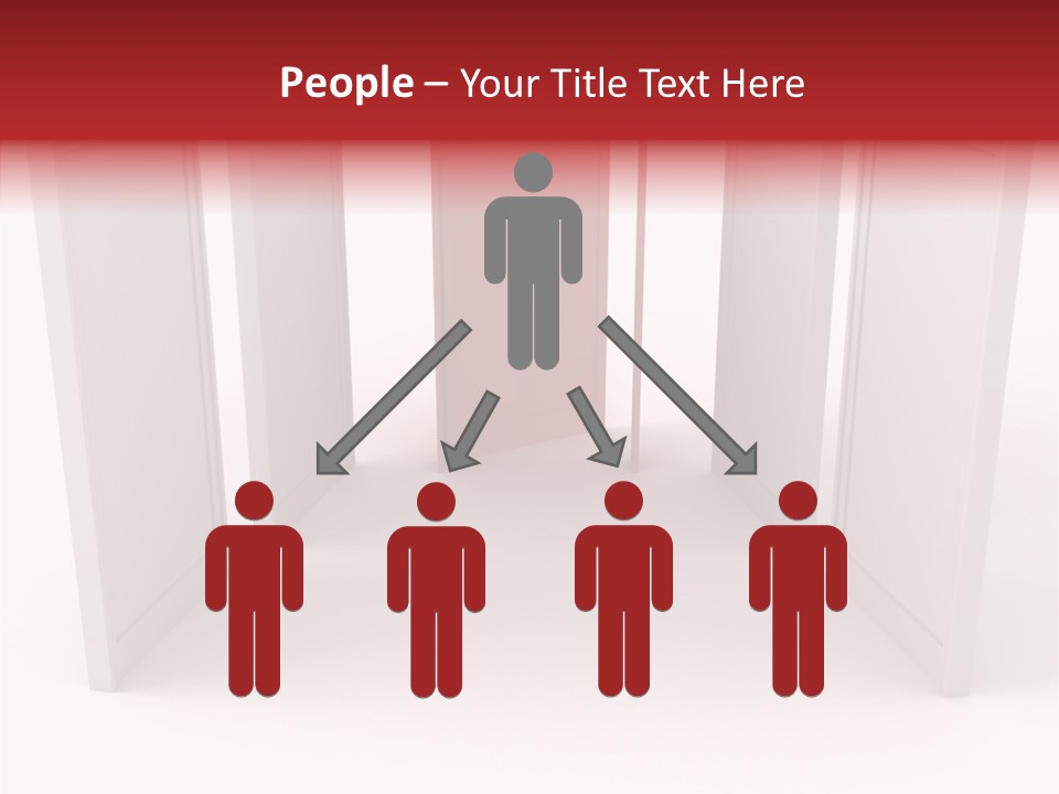 Red Door Winning PowerPoint Template