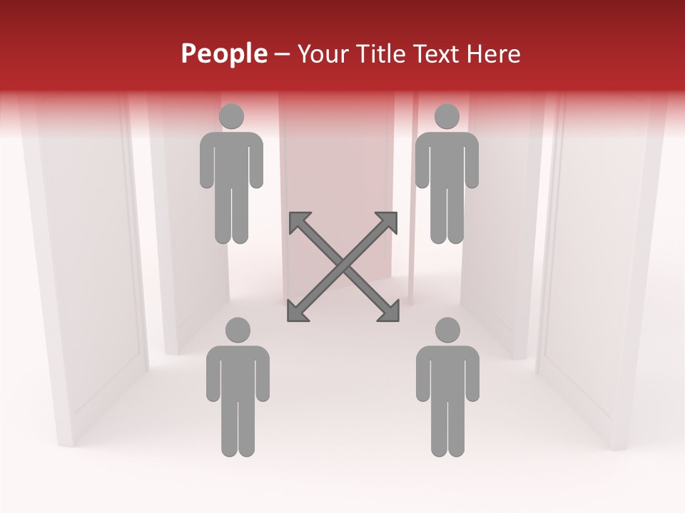 Red Door Winning PowerPoint Template