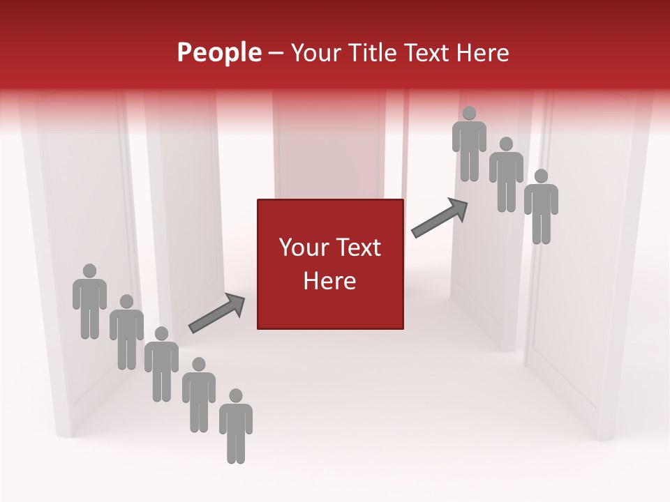 Red Door Winning PowerPoint Template