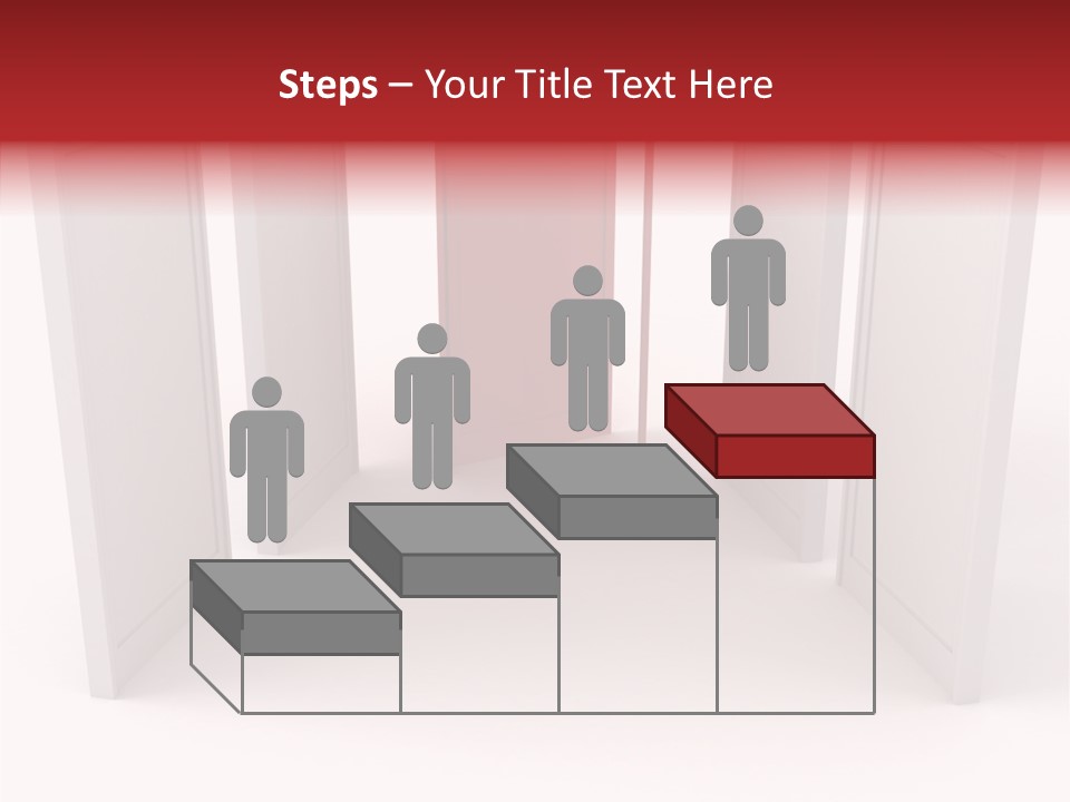Red Door Winning PowerPoint Template