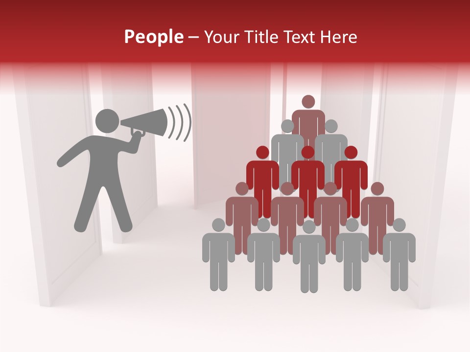 Red Door Winning PowerPoint Template