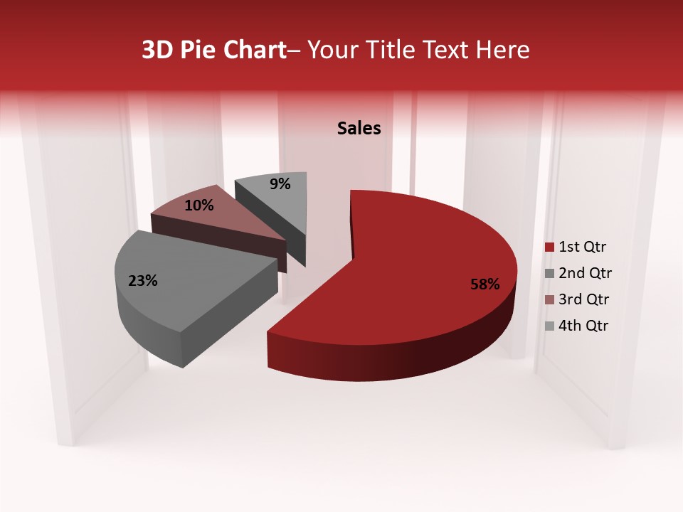 Red Door Winning PowerPoint Template