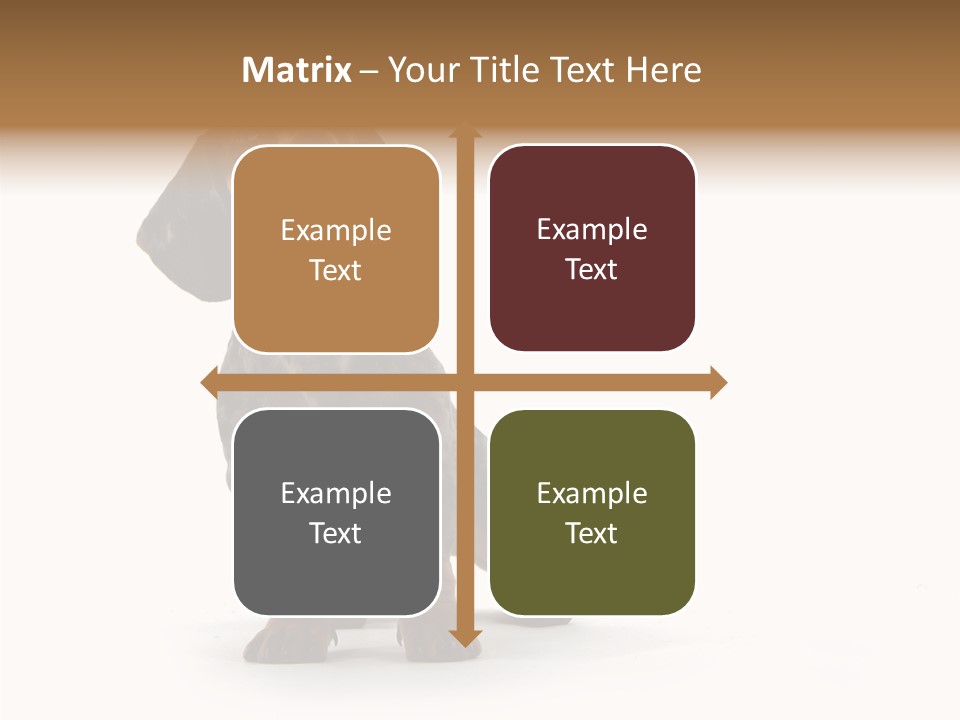 Laying Hound Brown PowerPoint Template