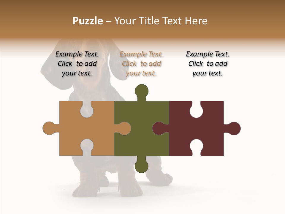 Laying Hound Brown PowerPoint Template