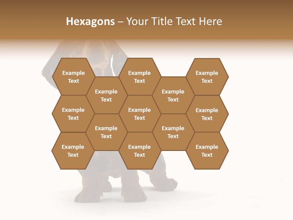 Laying Hound Brown PowerPoint Template