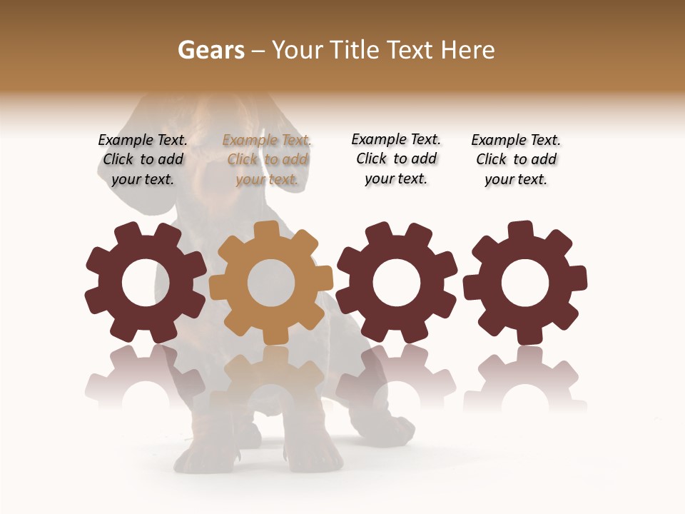 Laying Hound Brown PowerPoint Template