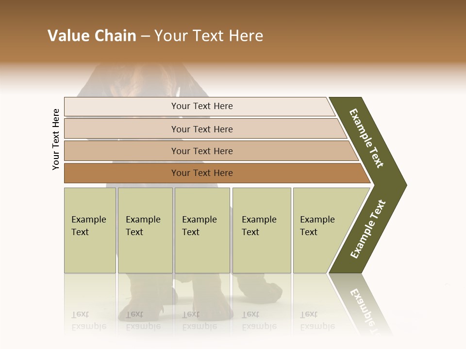 Laying Hound Brown PowerPoint Template