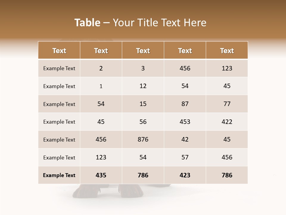 Laying Hound Brown PowerPoint Template