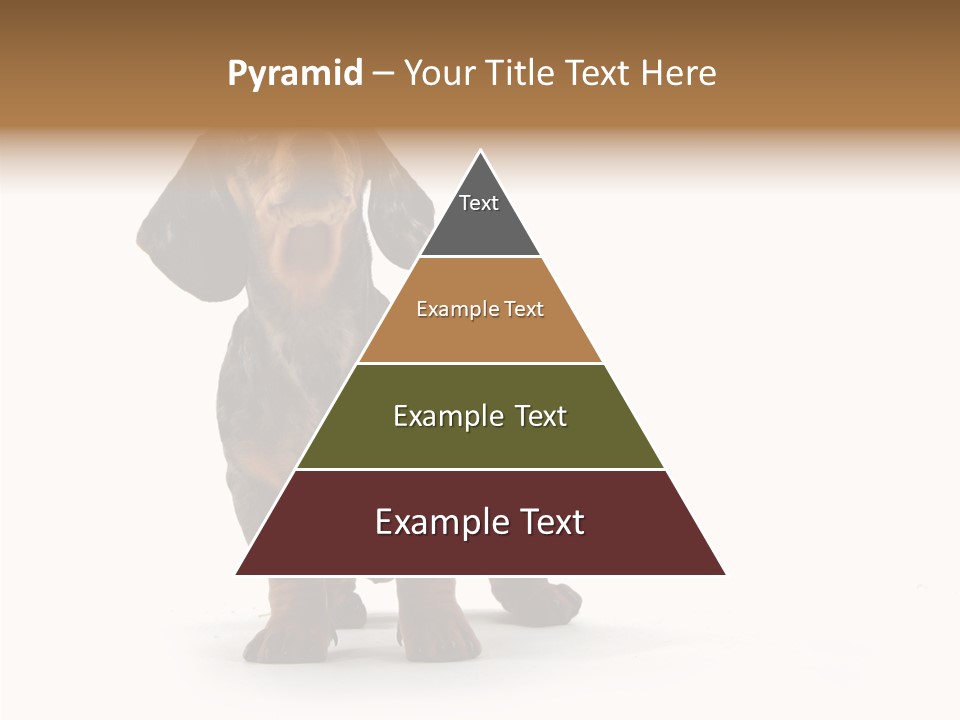Laying Hound Brown PowerPoint Template