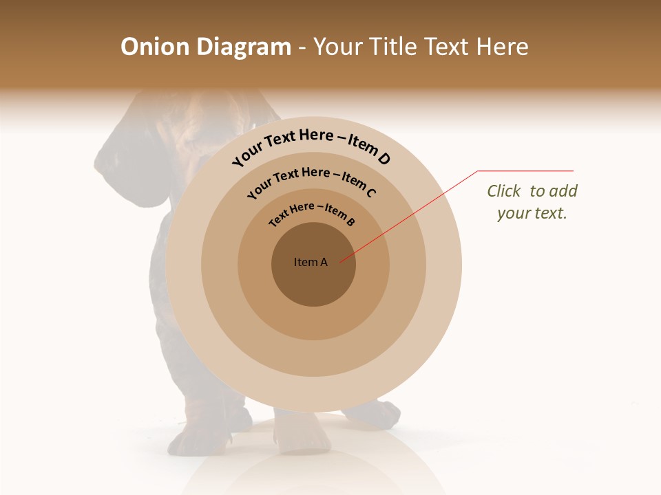 Laying Hound Brown PowerPoint Template