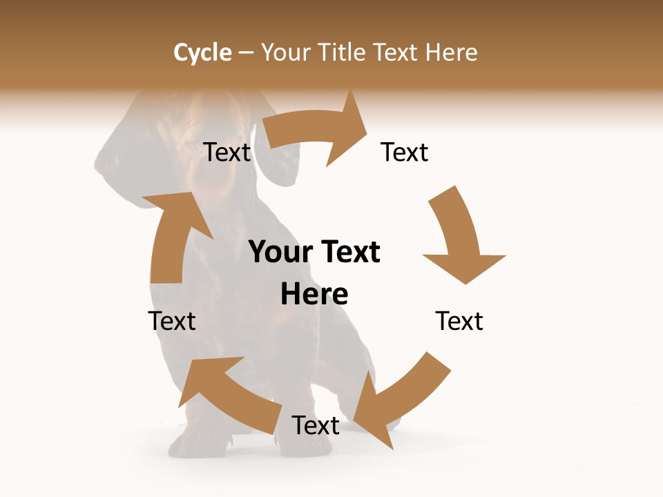 Laying Hound Brown PowerPoint Template