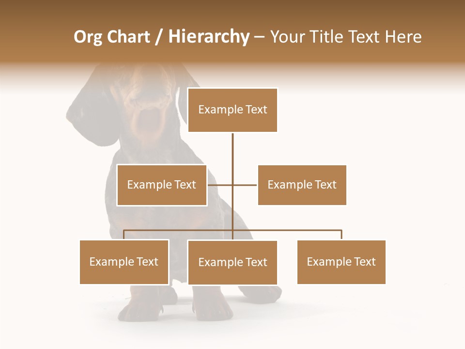 Laying Hound Brown PowerPoint Template