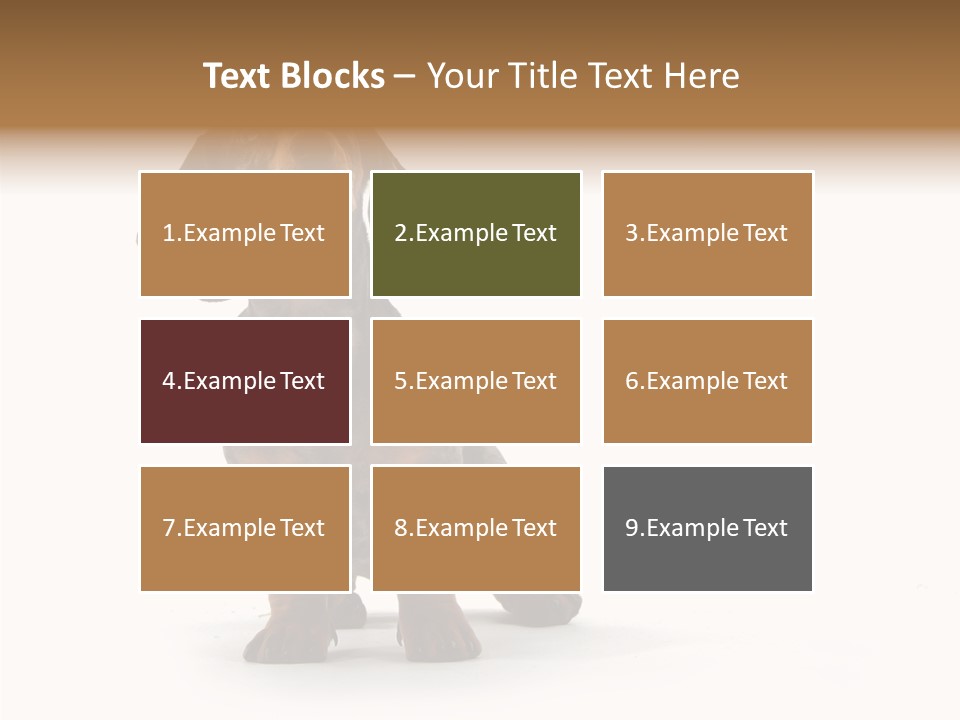 Laying Hound Brown PowerPoint Template