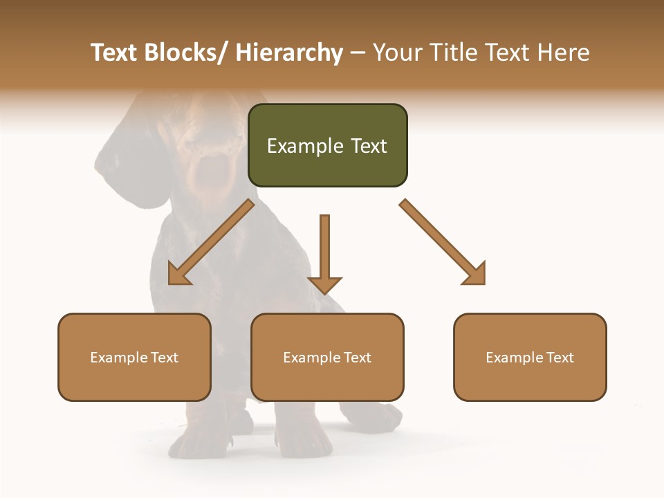 Laying Hound Brown PowerPoint Template