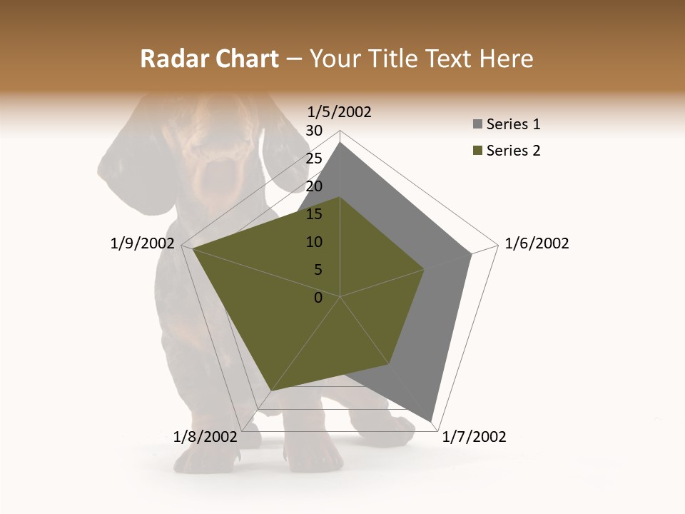 Laying Hound Brown PowerPoint Template