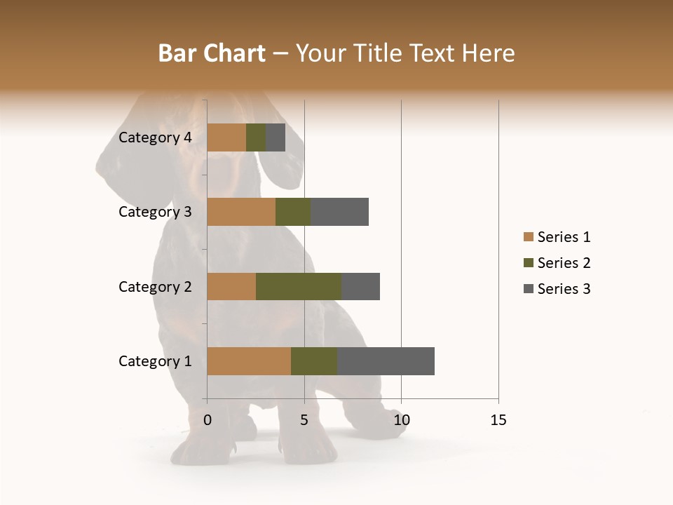 Laying Hound Brown PowerPoint Template