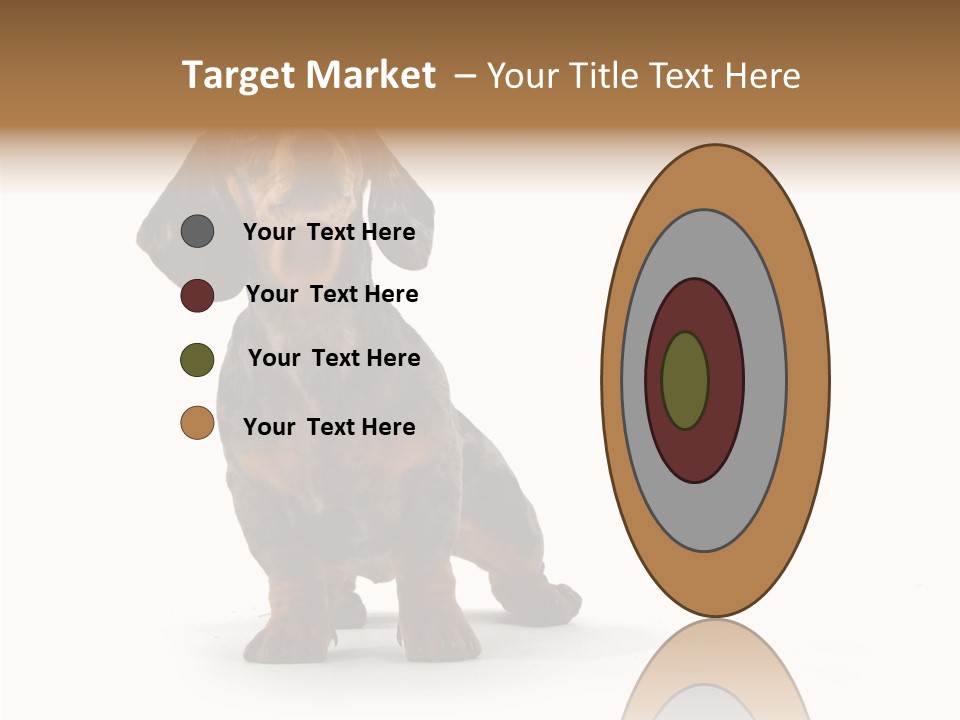 Laying Hound Brown PowerPoint Template