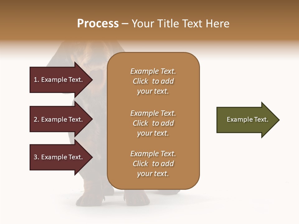 Laying Hound Brown PowerPoint Template