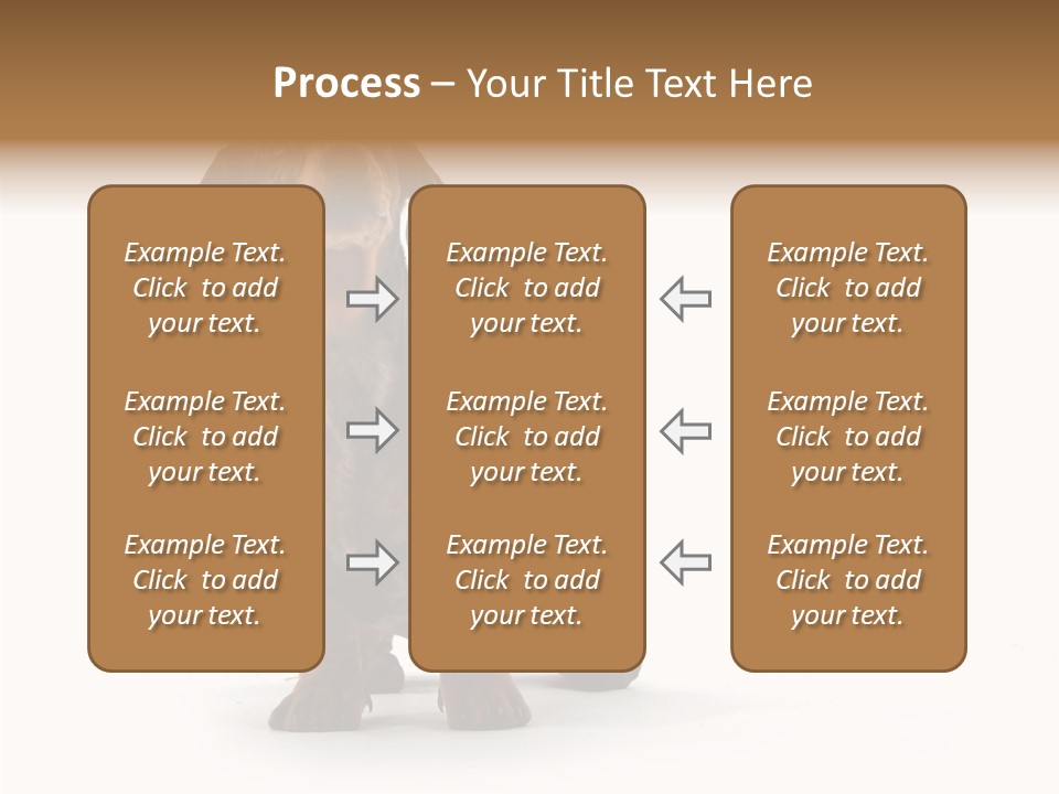 Laying Hound Brown PowerPoint Template