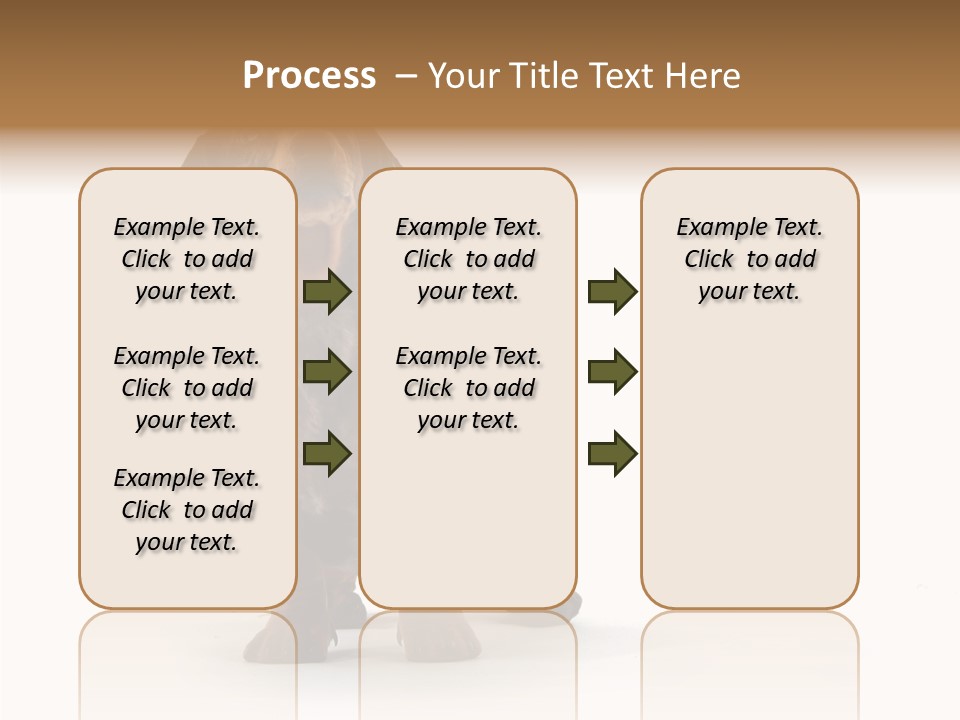 Laying Hound Brown PowerPoint Template