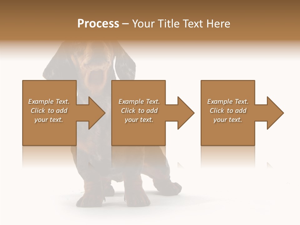 Laying Hound Brown PowerPoint Template