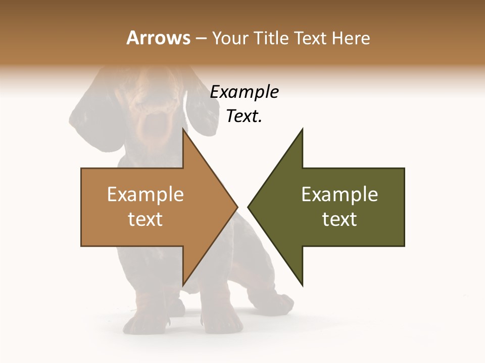 Laying Hound Brown PowerPoint Template