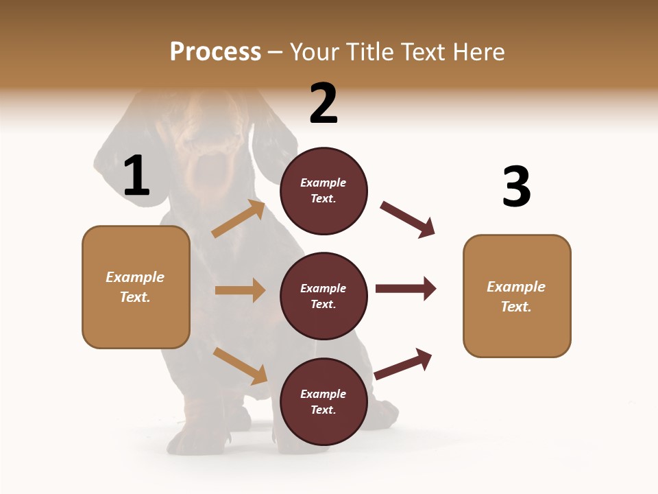 Laying Hound Brown PowerPoint Template