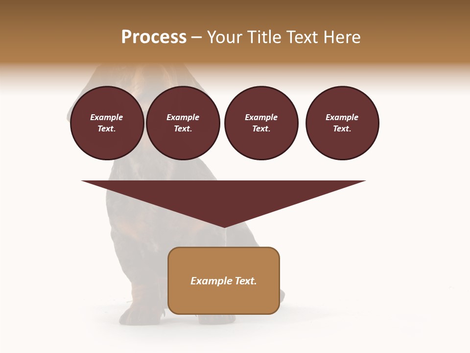 Laying Hound Brown PowerPoint Template