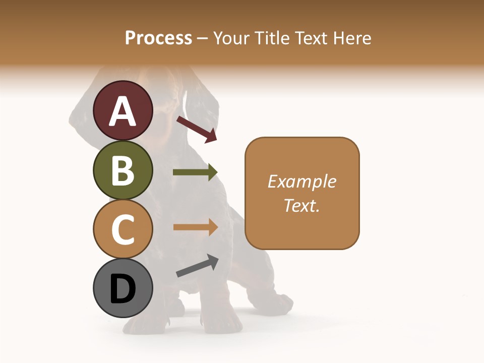 Laying Hound Brown PowerPoint Template