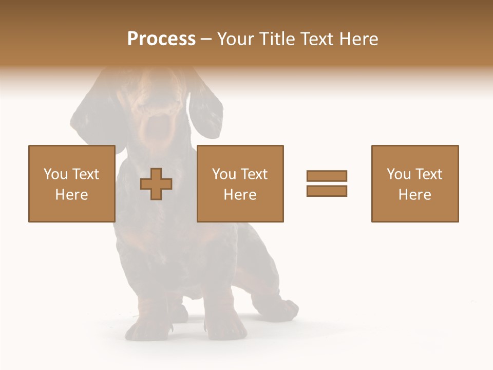 Laying Hound Brown PowerPoint Template