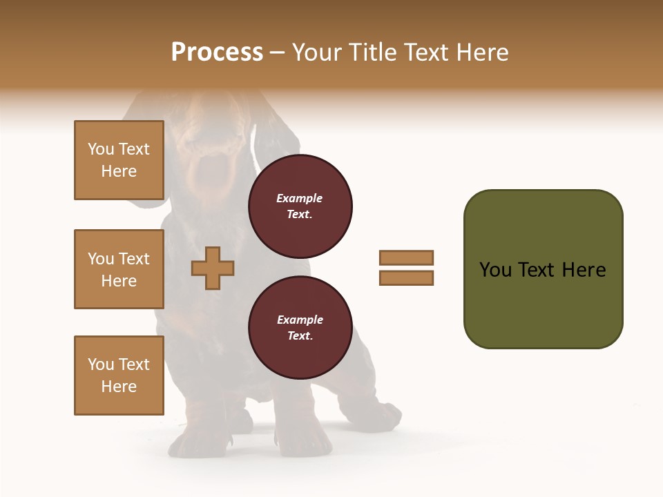 Laying Hound Brown PowerPoint Template