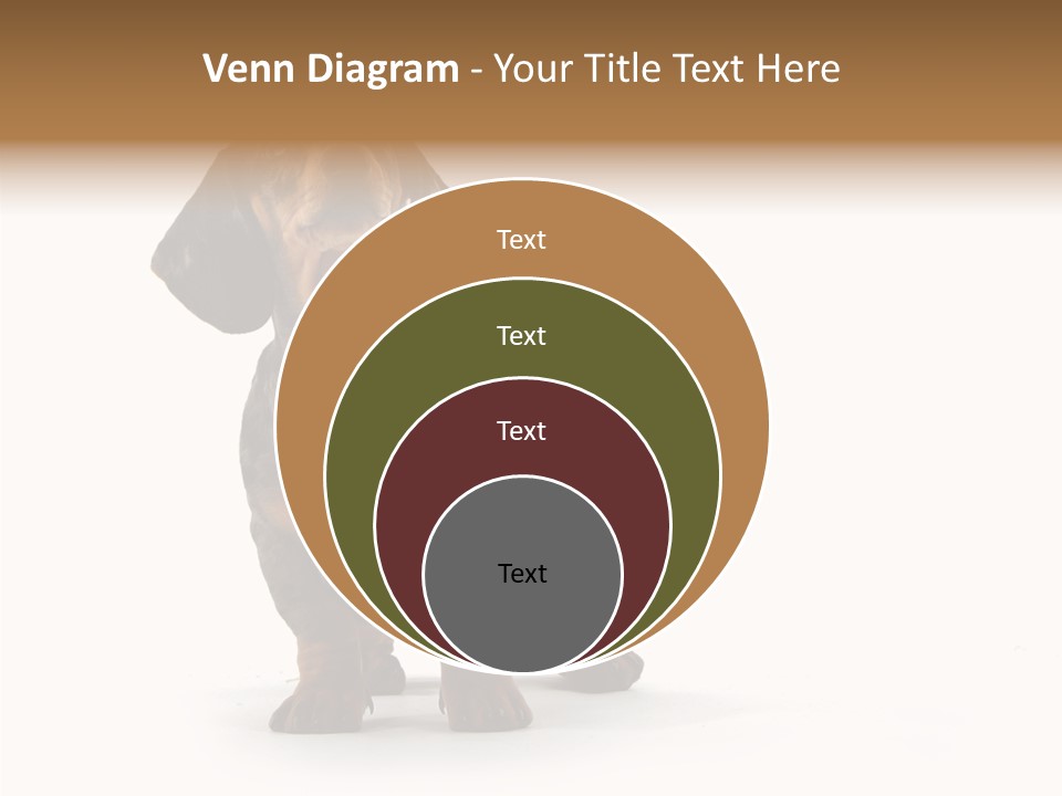 Laying Hound Brown PowerPoint Template