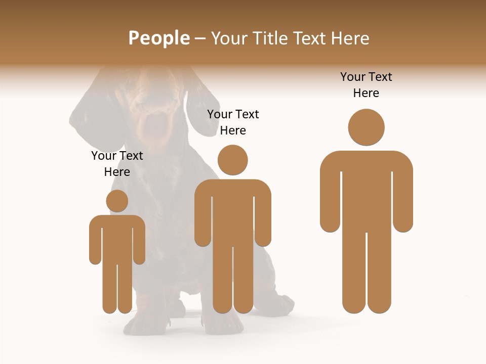 Laying Hound Brown PowerPoint Template