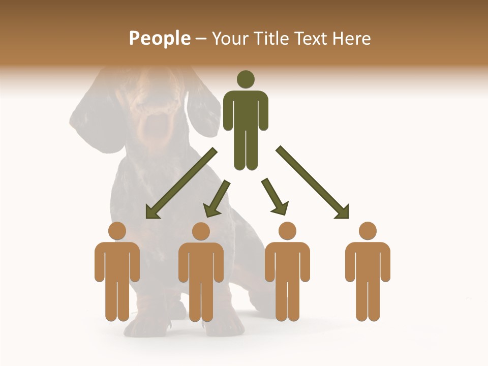 Laying Hound Brown PowerPoint Template