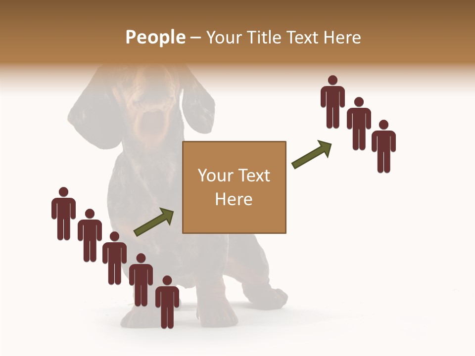 Laying Hound Brown PowerPoint Template