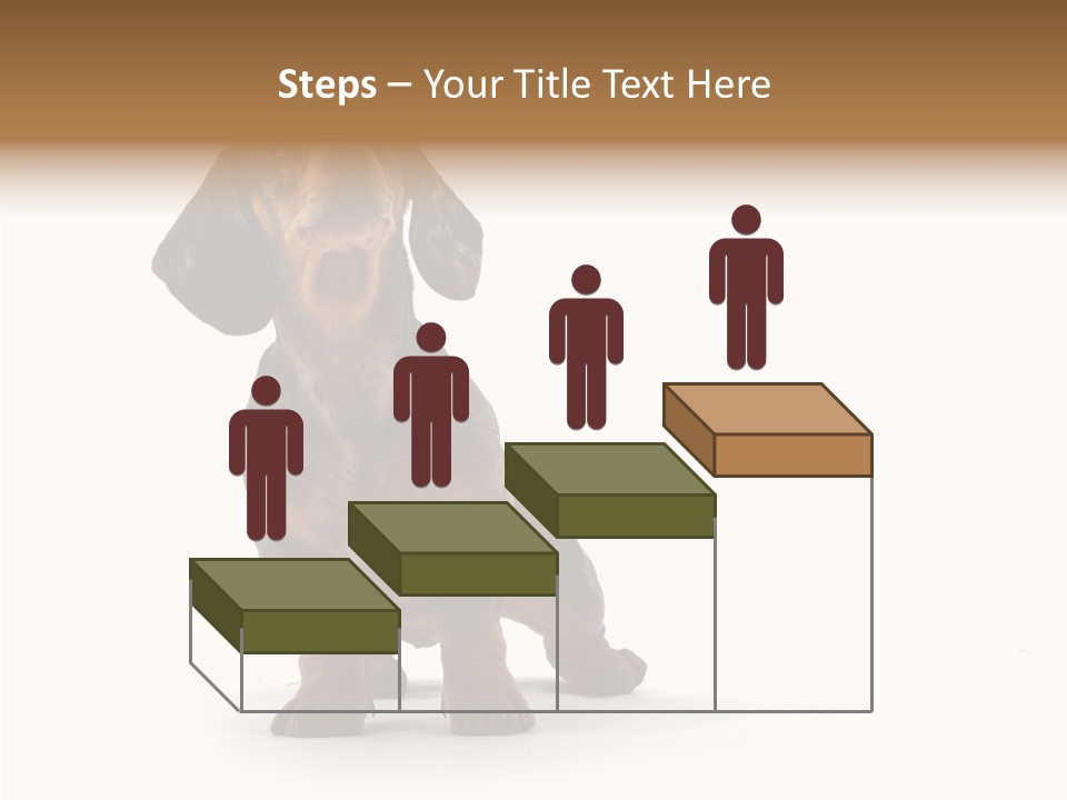 Laying Hound Brown PowerPoint Template