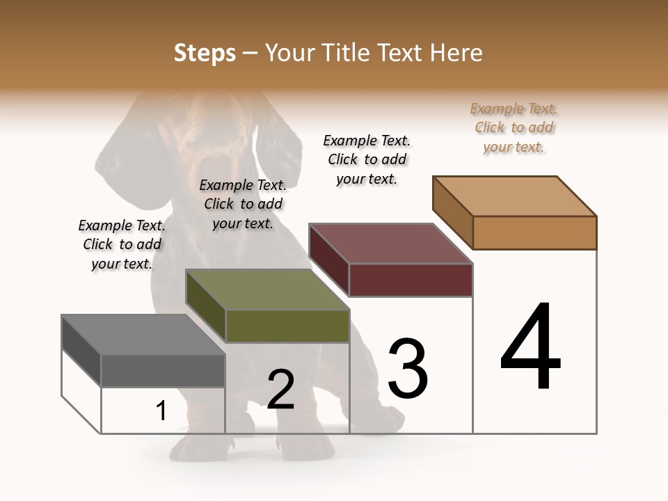 Laying Hound Brown PowerPoint Template