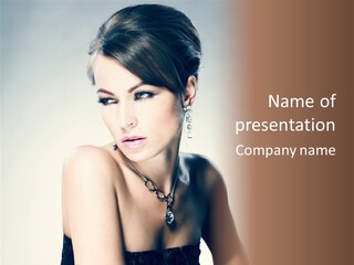 Young Face Fingers PowerPoint Template