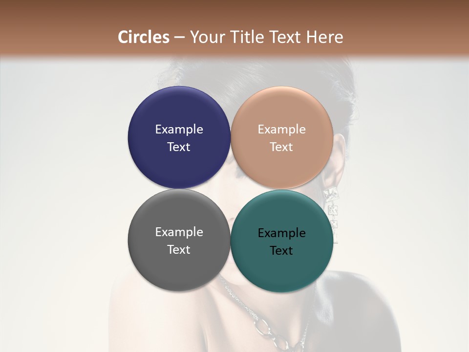 Young Face Fingers PowerPoint Template