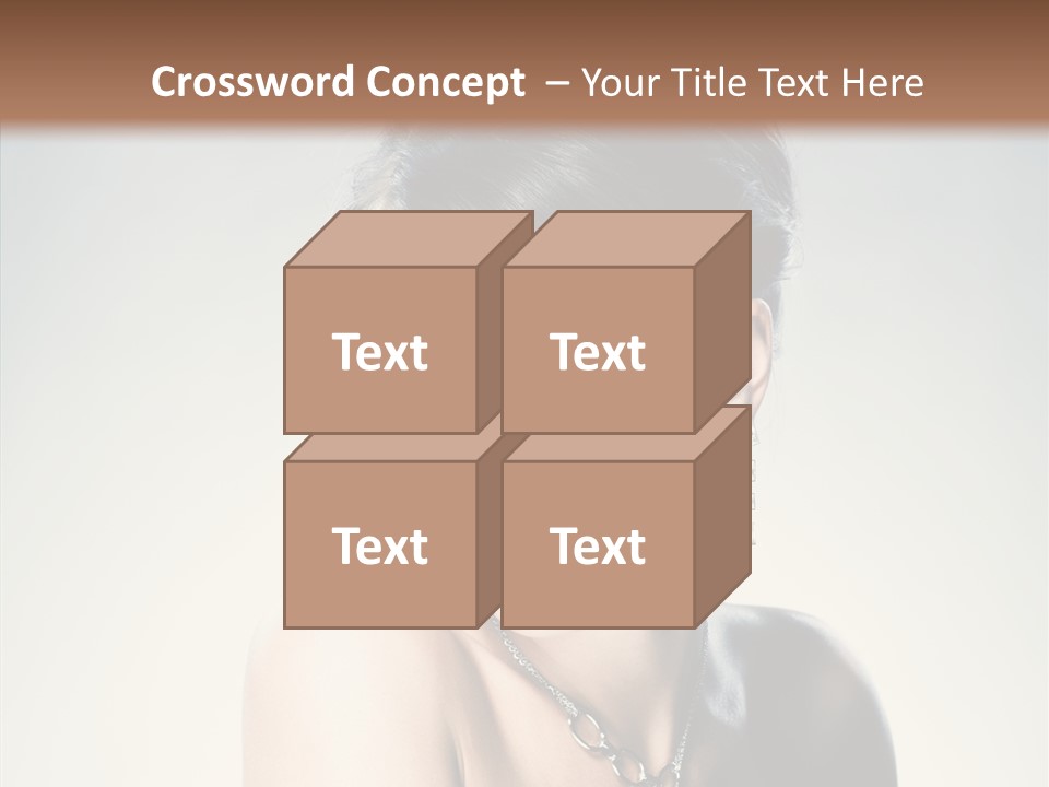 Young Face Fingers PowerPoint Template
