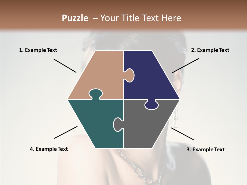 Young Face Fingers PowerPoint Template